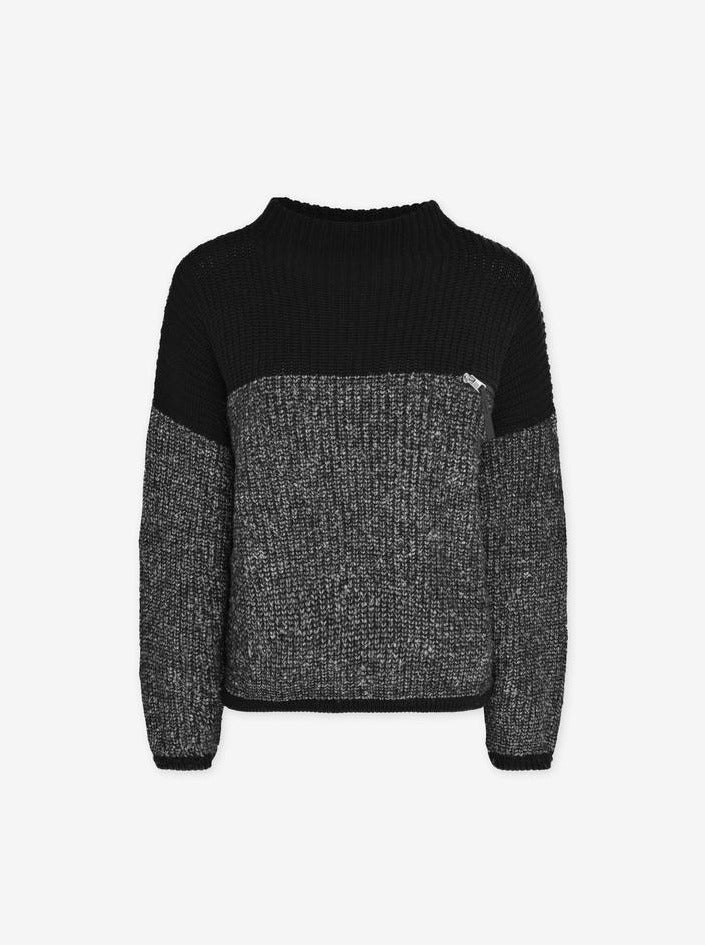 two toned women's sweater