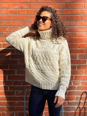 Women's turtleneck sweater