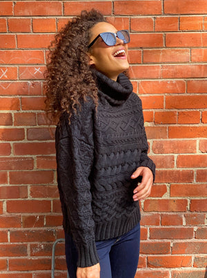 Women's turtleneck sweater