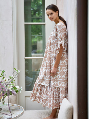 full length flowy resort dress