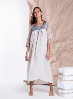 Comfortable and breathable women's linen dress.