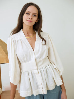 women's white blouse